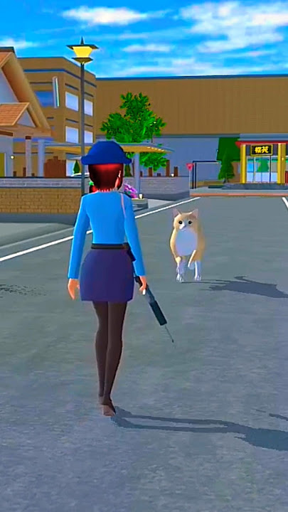 😭🤢👿Katsin bai yi kasa a gwiwa ba yana bin ‘yar sandan#sakuraschoolsimulator#shortvideo#viralvideo