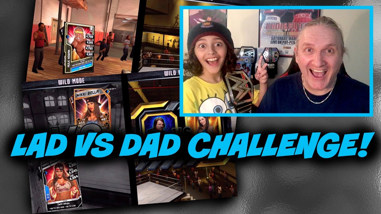 Lad vs Dad Challenge! : WWE SuperCard S3 Ep36