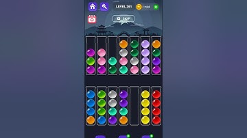 Ball Sort Master Game Level - 261 Without Boosters | Puzzle Game | #entertainment #puzzle #games