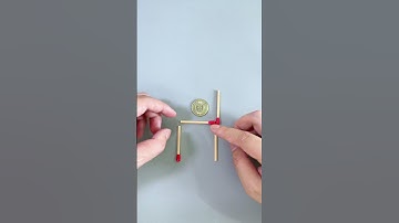 Move two matches to reconstruct a square?#Puzzles #IQ #iqtest