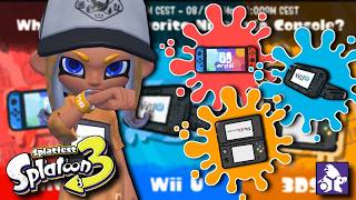 Splatoon 3 Splatfest Battles! | Switch vs. Wii U vs. 3DS (Custom Splatfest)