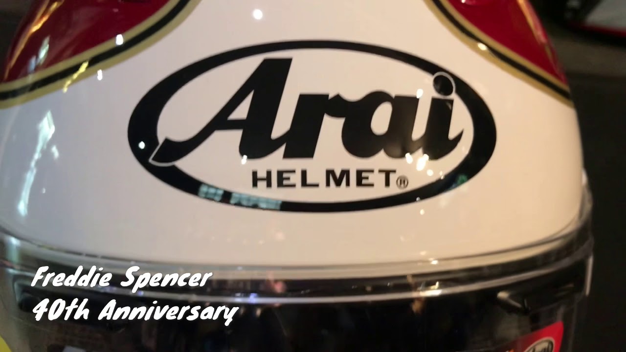 Arai RX-7X Freddie Spencer White red 40 Anniversary SNI made in