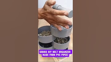 Geniale doe-het-zelf-boutorganizer van PVC-buizen! #shorts