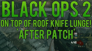 Black Ops 2 Zombie Glitches: Nuketown Zombies - On Top Of Roof Knife Lunge! 