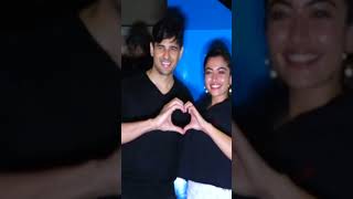 Rashmika Mandanna  With Sidharth Malhotra#shorts #saniabilal