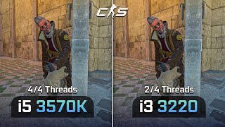 I5 3570K Vs I3 3220 Counter-Strike 2 4 Cores Vs 2 Cores