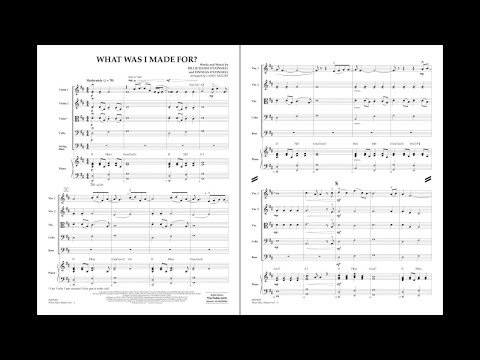 What Was I Made For Billie Eilish Arr Larry Moore 