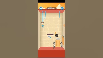 rescue cut rope puzzle (ios,android) gameplay level 45 walkthrough #shorts
