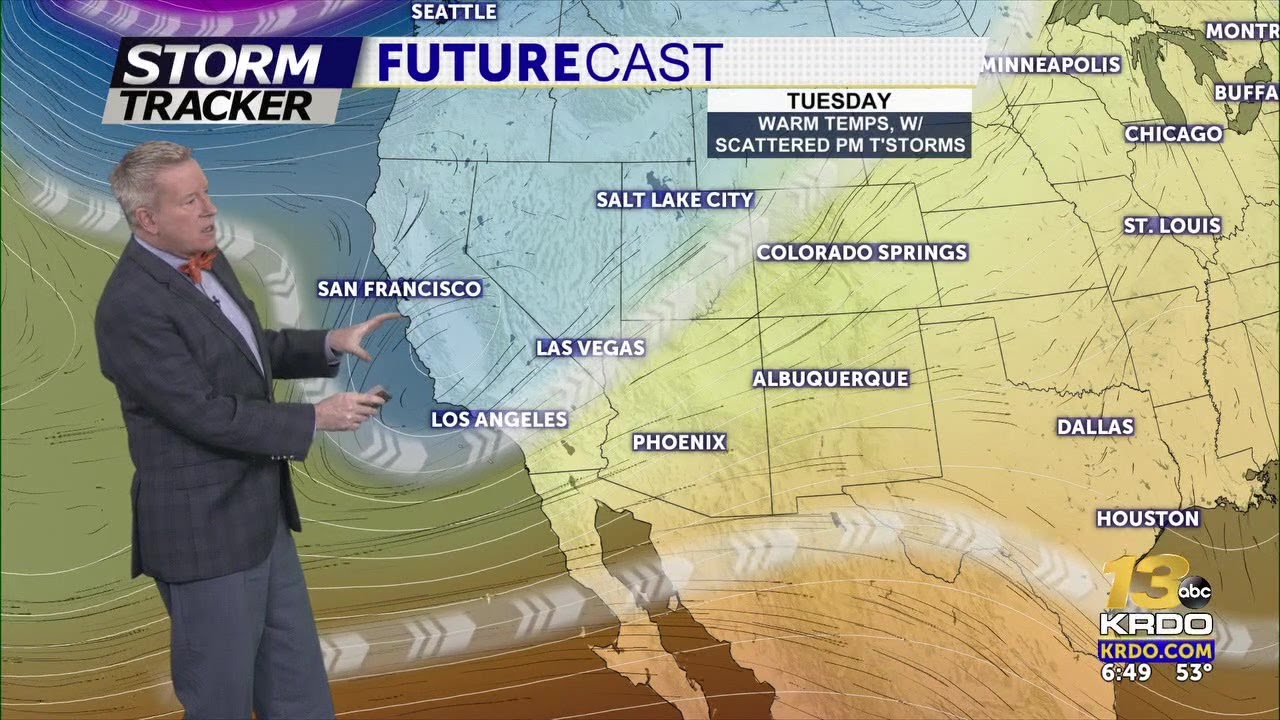 Active weather pattern begins Wednesday - YouTube