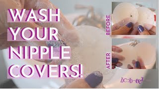 How To Wash Nipple Covers - SAVE MONEY, RE-USE PASTIES - Boob-eez Care (nippies, breast shields)
