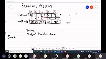 07 Parallel Arrays