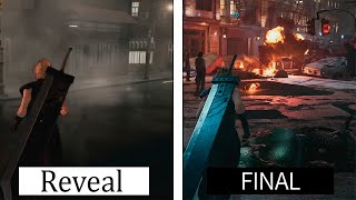 Final Fantasy VII Remake | Reveal Trailer VS Final Version | Graphics Comparison 2015 - 2020