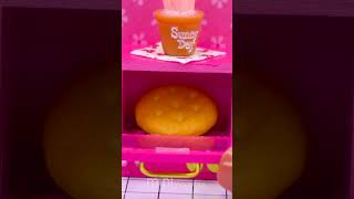 DIY Mini COOKER for Dollhouse Barbie ~ PINKY Lovely Oven #shorts #youtubeshorts #cooking #fyp #diy