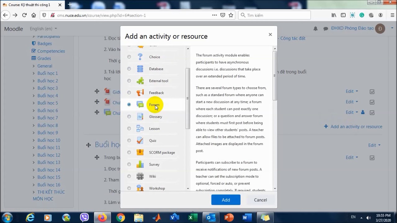 Hướng dẫn sử dụng cms.nuce.edu.vn - youtube