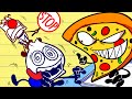 Beware the evil pizza its not just a slice its a menace  funny cartoon maxspuppydogofficial