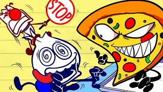 Beware The Evil Pizza! It's Not Just A Slice, It's A Menace! | Funny Cartoon @MaxsPuppyDogOfficial