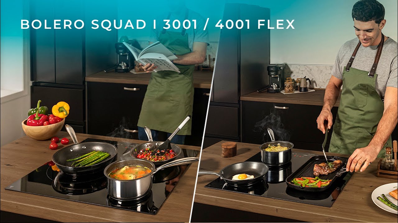 Gama de placas de indução Bolero Squad | 3001 / 4001 Flex