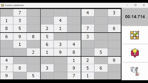 Sudoku Puzzle Game in Java || BCA 6th Semester Project