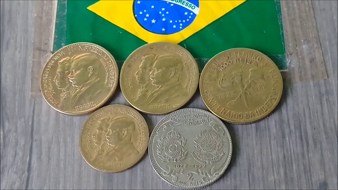 Moeda de 500 Reis 1000 Reis e 2000 Mil Reis 1922
