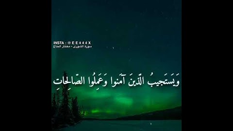 وهو الذي يقبل التوبة عن عباده ويعفو عن السيئات ويعلم ما تفعلون ||مختار الحاج_سورة الشورى