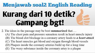 Belajar B.Ing : Cara Cepat Menjawab Soal English Reading