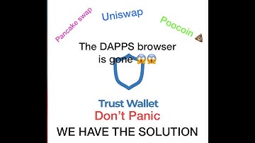 HOW TO CONNECT YOUR TRUST WALLET TO YOU DAPPS , POOCOIN CHARTS , PANCAKE SWAP etc. IOS disabled