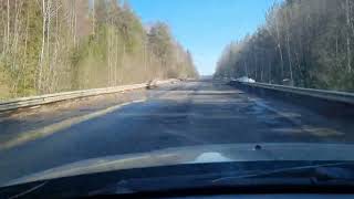 Весенняя дорога в Костромской области