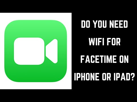 วีดีโอ: เหตุใดฉันจึงสามารถ FaceTime กับ WiFi ได้เท่านั้น