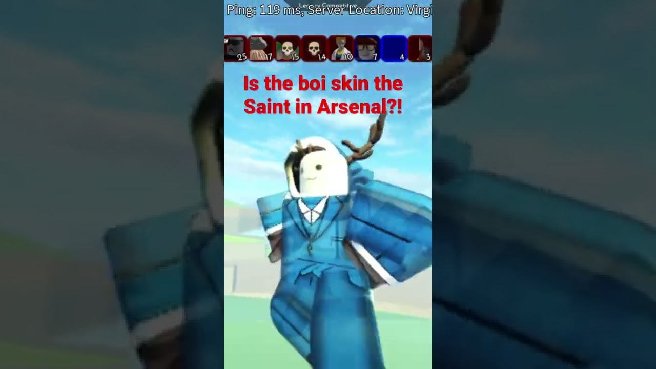 Boi skin the Saint in Arsenal (Roblox)