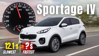 Kia Sportage IV (QL) 0-100 km/h Acceleration | 1.6 crdi to 2.0 STX | All engines!