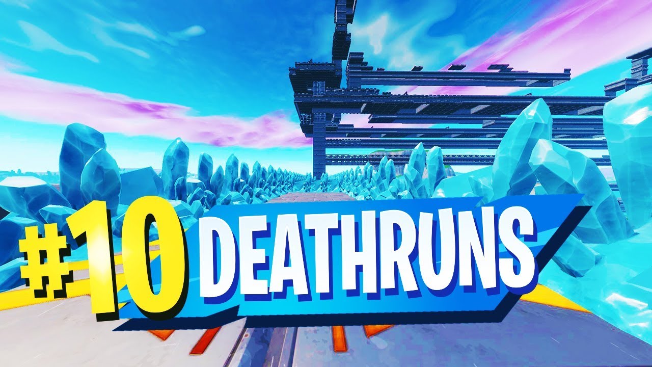 Top 10 Insane Deathrun Creative Maps In Fortnite Fortnite Deathrun Map Codes Youtube