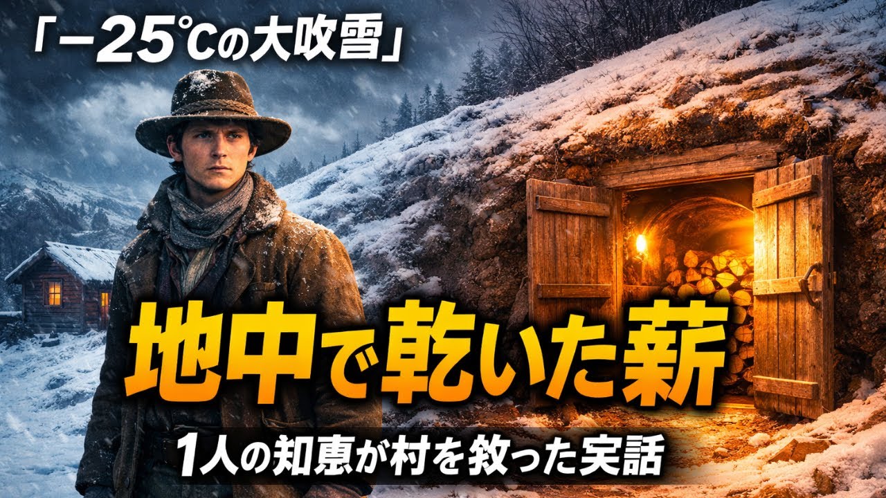 −25℃の大吹雪で生き残った理由｜誰も信じなかった「地中の薪」の実話