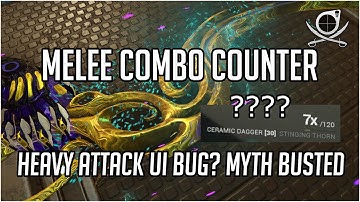 Initial Combo vs Heavy Attack Efficiency. UI Bug Or Not? | Warframe