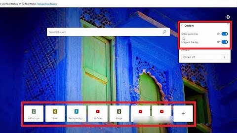 How to Remove Quick Links or History Thumbnail and Image of the day in Microsoft Edge
