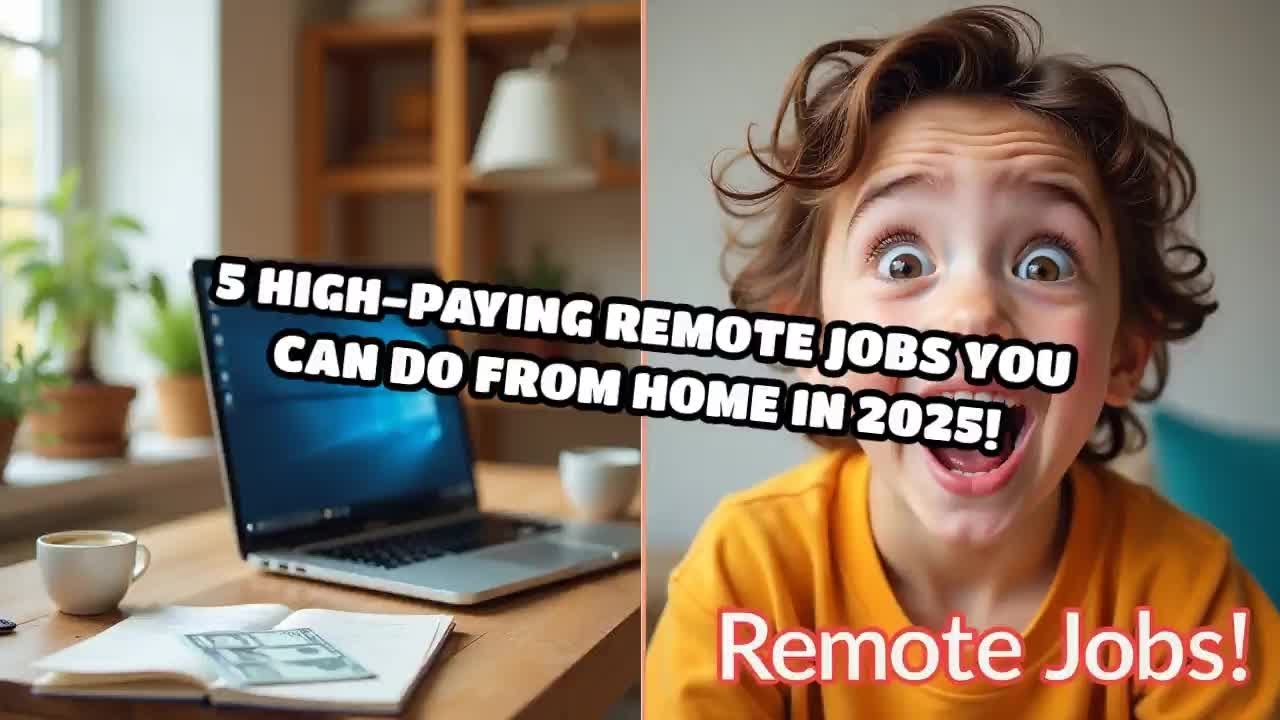 5 High-Paying Remote Jobs You Can Do from Home in 2025! - YouTube