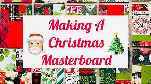 Christmas Masterboard • Glue Crew picks my Video • #collage #masterboard #christmas #christmascrafts