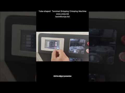 Tube-shaped Terminal Stripping and Crimping Machine Setup and Operation Video