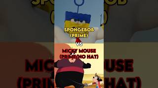 Spongebob vs Mickey Mouse #disney #mickeymouse #spongebob #vs #1v1 #edit #shorts #battle