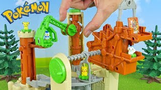 pokemon toys old castle of huge tree 4 packs unboxing opening