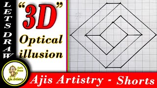 3D illusion Drawing | How to Draw | Ajis Artistry | Ajis Art