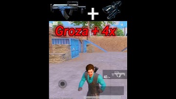 Groza 4x Scope Sensitivity ✅🔥 #shorts #youtubeshorts #shortsfeed #bgmi #crush #sensitivity #viral