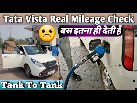 Tata Vista Real Mileage Check On Highway Tank To Tank||टाटा विस्टा माइलेज कितना देती है||Nagpur Trip