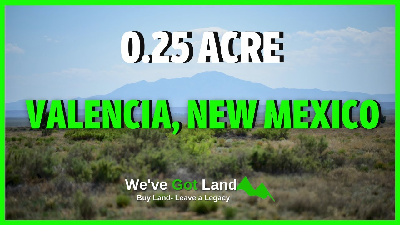 Land For Sale 0.25 Acres in Valencia County, NM YouTube