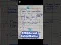 CSS Islamiat Solved Outline of 2026 paper