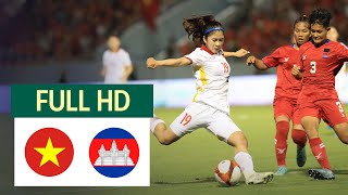🔴VIỆT NAM - CAMPUCHIA l Bóng đá nữ - Tuyển nữ Việt Nam chứng minh sức mạnh vượt trội - replay screenshot 1