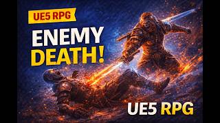 Unreal Engine 5 Action Rpg Tutorial Enemy Death System Blueprint Combat Finish