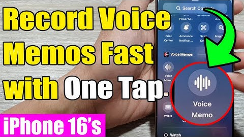 Record Voice Memos Fast with One Tap on iPhone 16/16 Pro/16 Plus | iOS 18 Tips