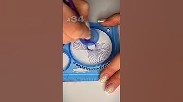 How many circles? 💈 Magic patterns Part 34 #shorts #spirograph #satisfying #asmr