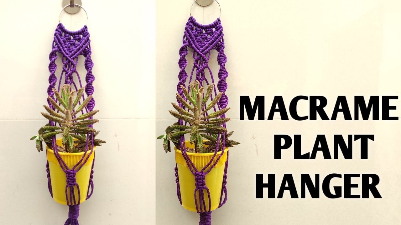 MACRAME PLANT POT TUTORIAL/DIY MACRAME PLANT HANGER /MACRAME NEW DESIGN