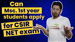 CSIR NET result awaited category | Can msc 1st year student apply for csir net?